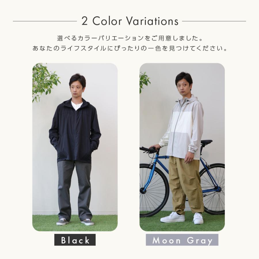 FOOTMARK NATURAL 25FA メンズパッカブルマウンテンパーカー  3100353 フットマークナチュラル メンズ パーカー 長袖 アウトドア キャンプ 防虫 撥水_4