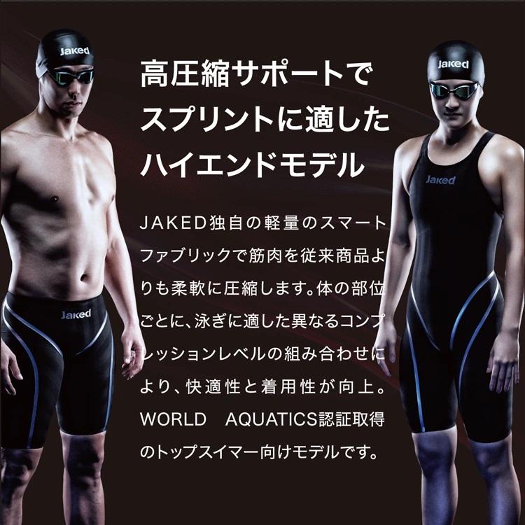 【Jaked】J-KOMP OPEN BACK 820115 レッグスーツ ワンピース オールインワン FINA フットマーク レディース ガールズ 競泳 水着 公式大会 マスターズ レースの画像