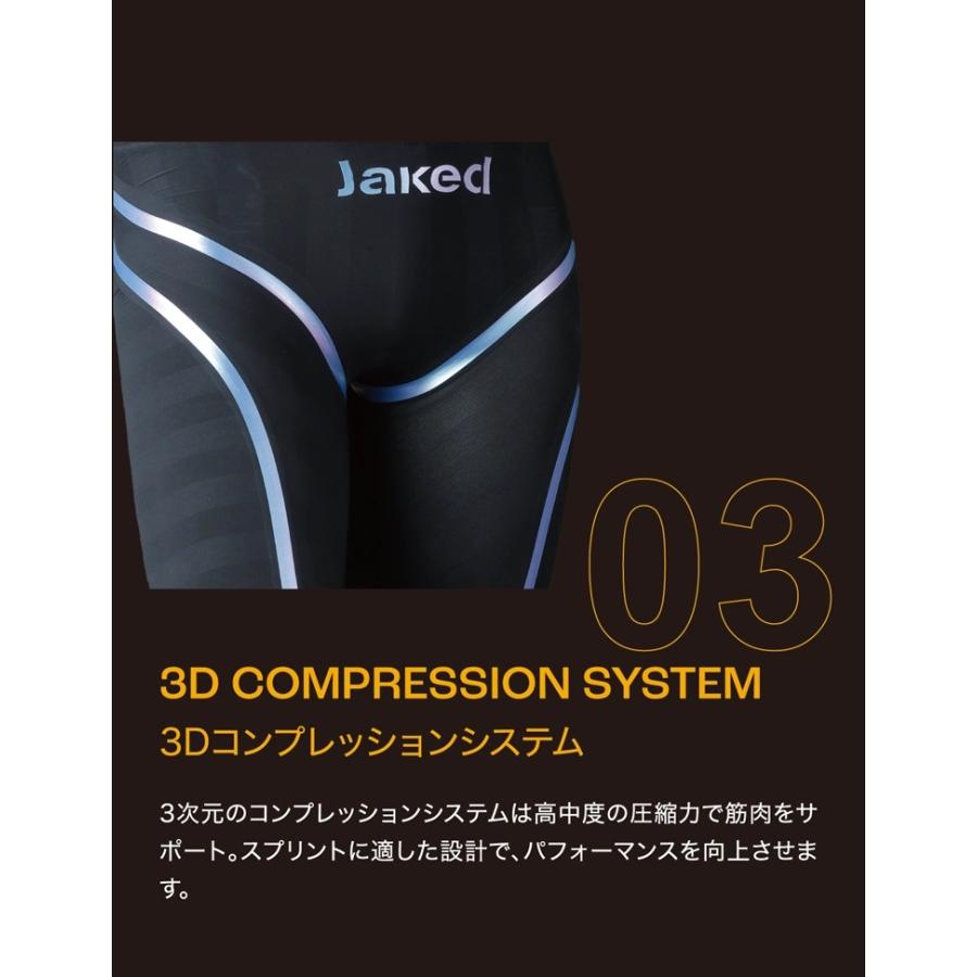 【Jaked】J-KOMP OPEN BACK 820115 レッグスーツ ワンピース オールインワン FINA フットマーク レディース ガールズ 競泳 水着 公式大会 マスターズ レースの画像