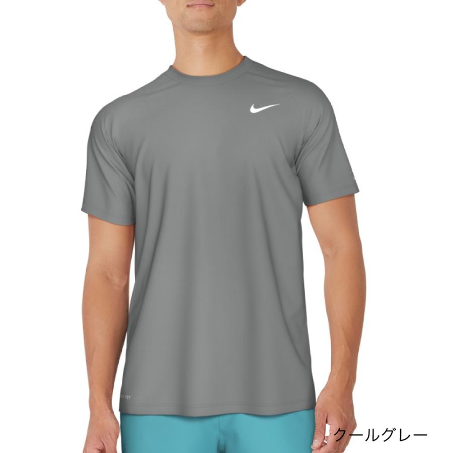 【新品未使用】　NIKE スポーツ用水着 半袖トップス グレー NIKE SWIM公式】NIKE エッセンシャル ショートスリーブ ハイドロガード