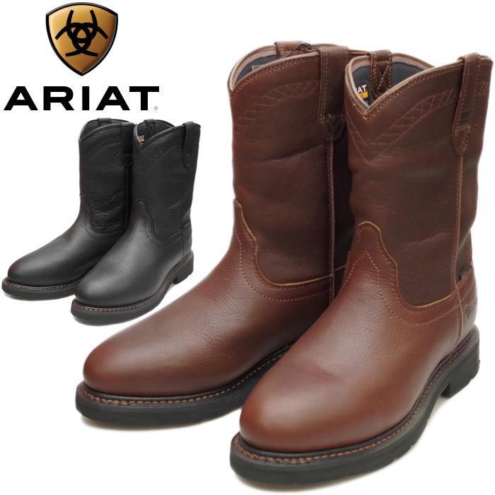 アリアット ウエスタンブーツ メンズ ARIAT ブーツ SIERRA WATERPROOF WORK BOOT 10034142 10002385  カウボーイブーツ ワークブーツ 本革 ペコスブーツ : ariat-sierra : フットモンキーYahoo!店 - 通販 -