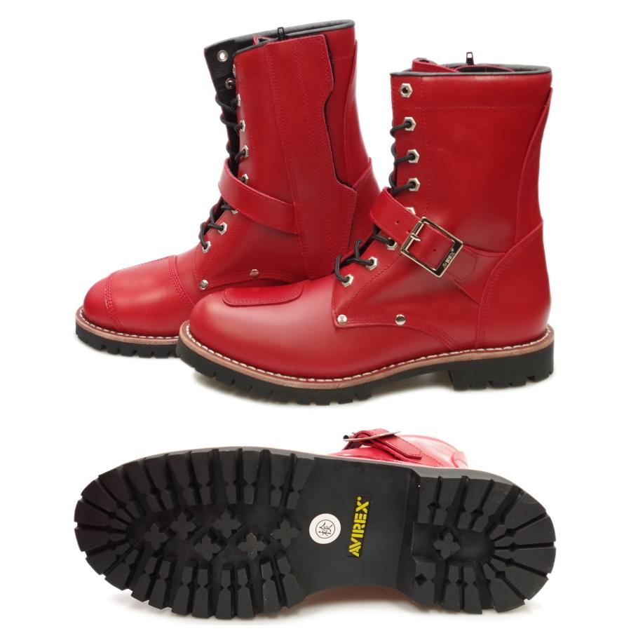AVIREX バイカー ブーツ ヤマト/AV2100 ワインレッド　本革 アビレックス ヤマト AVIREX YAMATO AV2100 チェリー フット