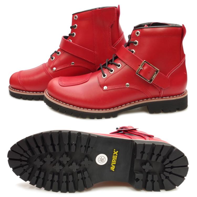 極美品 AVIREX TIGER アビレックス　エンジニアブーツ　27.5レッド AVIREX（アヴィレックス） ○○アビレックス ブーツ タイガー AVIREX