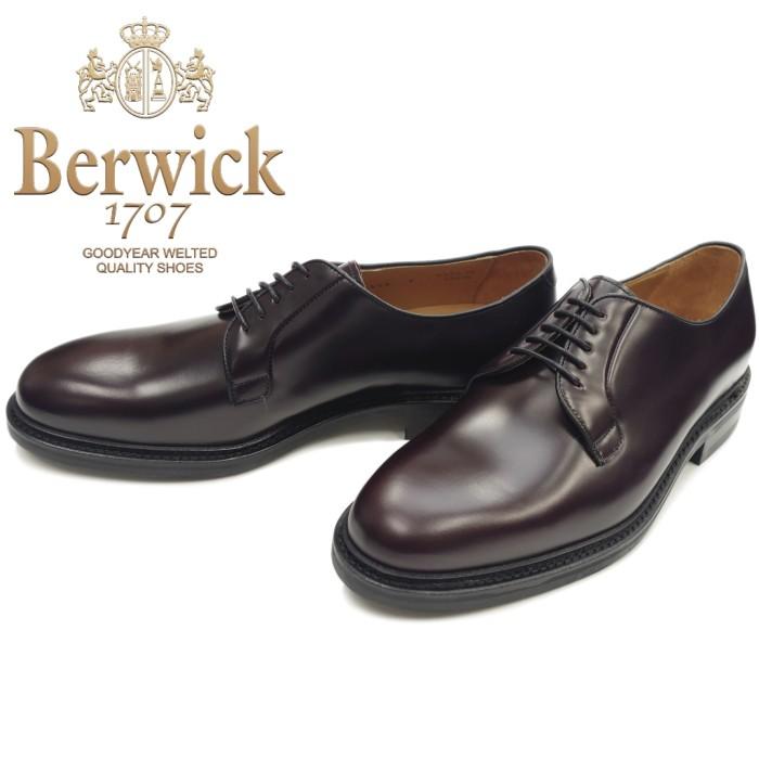 バーウィック プレーントゥシューズ Berwick 靴 4406 バーガンディー