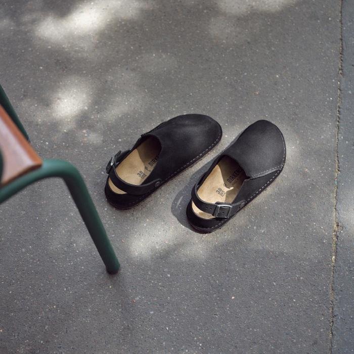 BIRKENSTOCK lutry ブラック サンダル 43 28cm BIRKENSTOCK ルトリー Lutry Premium LEVE Lutry Premium Suede