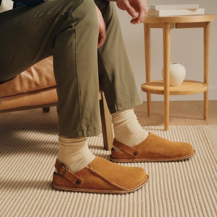 BIRKENSTOCK ブラウン クロッグサンダル ビルケンシュトック ルトリー BIRKENSTOCK LUTRY 1025335 ミンク