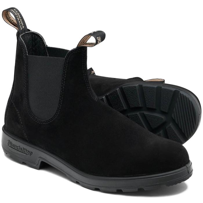 【美品】サイドゴアブラック ブーツ 24.5 ブランドストーン BLUNDSTONE（ブランドストーン） BS2414 Black Brush Off ブラック