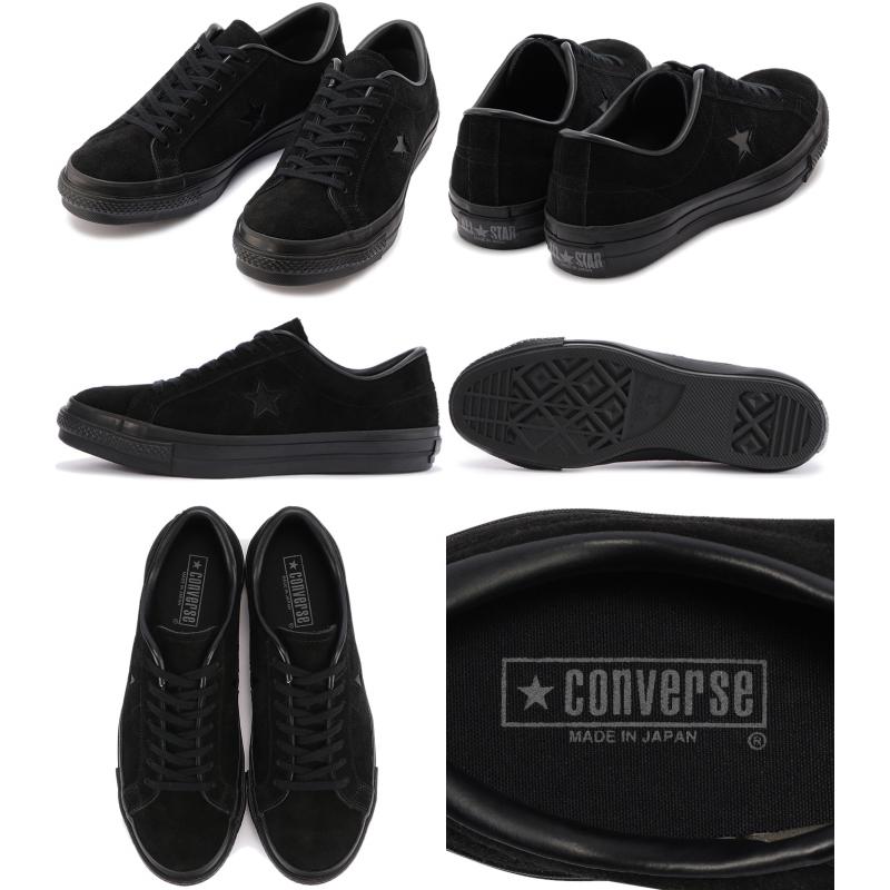 コンバース ワンスター レザー CONVERSE ONE STAR J SUEDE ブラックモノクローム スエード スニーカー メンズ ローカット ONESTAR｜footmonkey｜02