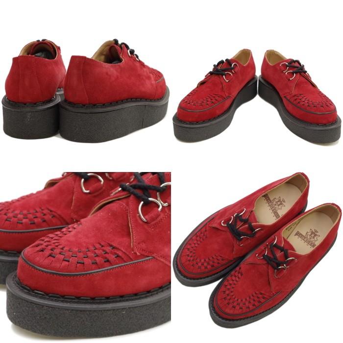 ジョージコックス/スウェード赤色/ラバーソウル E COX ヴィンテージ