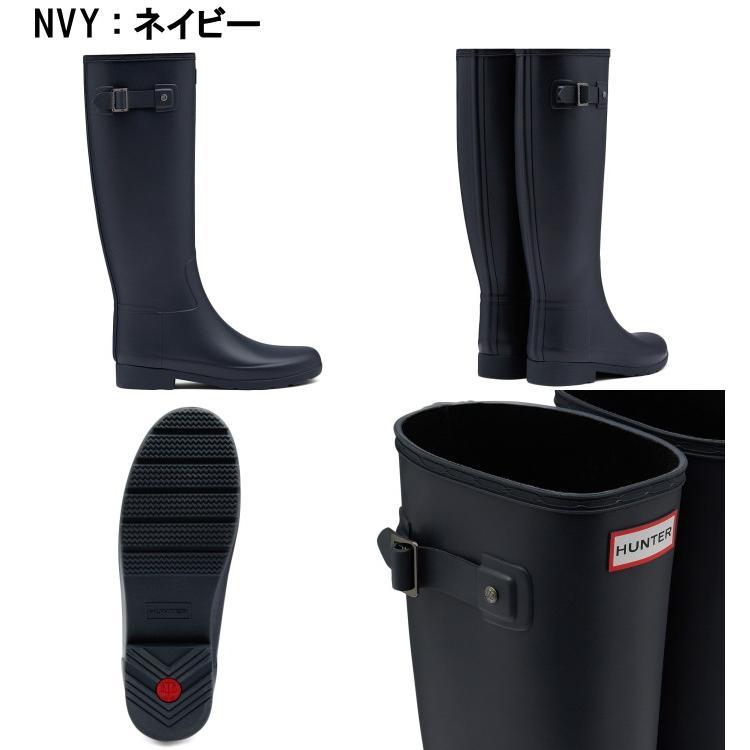 HUNTER ロングレインブーツ 黒 WFT1071RMA UK6 美品 HUNTER（ハンター） ○○ハンター レインブーツ レディース WFT1071RMA