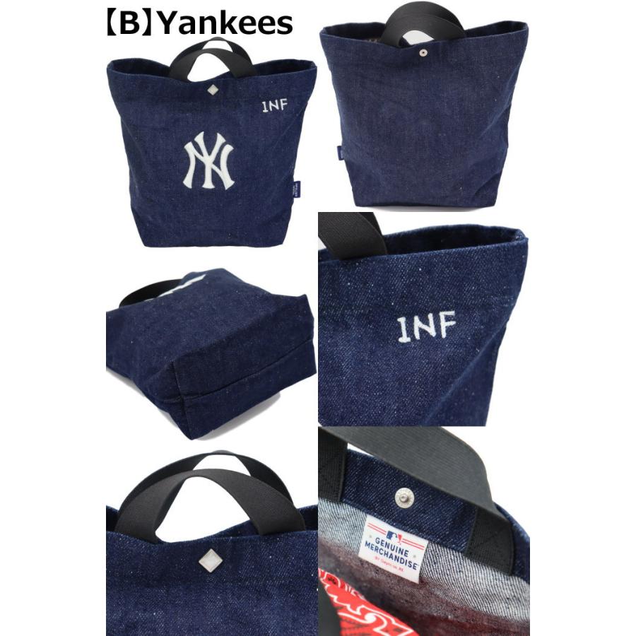インフィールダーデザイン メジャーリーグベースボール INFIELDER DESIGN×MLB DENIM YOIYOI BAG MLB-252 酔い酔いバッグ トートバッグ |  | 02