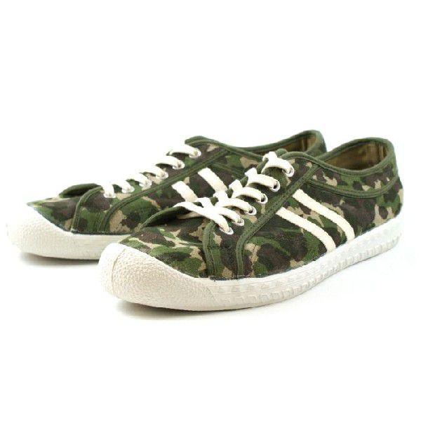 インスタント スニーカー メンズ INN-STANT SUEDE SHOES 〔CAMO/NATURAL〕スエード スニーカ｜footmonkey