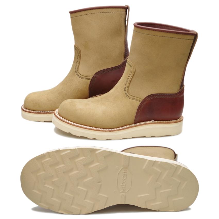 ○○JAMVAIDA 靴 ヤンバイダ JAM0204 BEIGE SUEDE ペコスブーツ ワーク