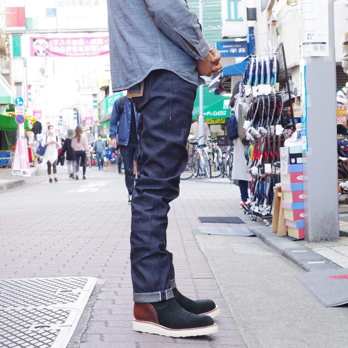 ○○JAMVAIDA 靴 ヤンバイダ JAM0204 BLACK SUEDE ペコスブーツ ワーク