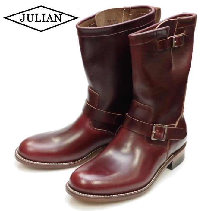 ○○ジュリアンブーツ JULIAN BOOTS ENGINEER バーガンディークロム