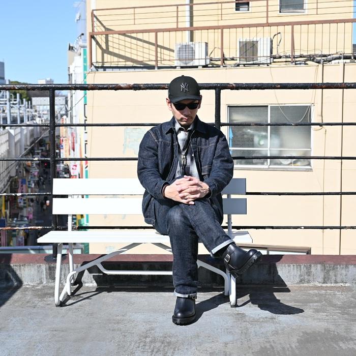 Locking Shoes by FootMonkey ロッキングシューズ フットモンキー TIME SHOE FACTORY JTS-002 ブラック ENGINEER BOOTS エンジニアブーツ 茶芯 ワークブーツの画像