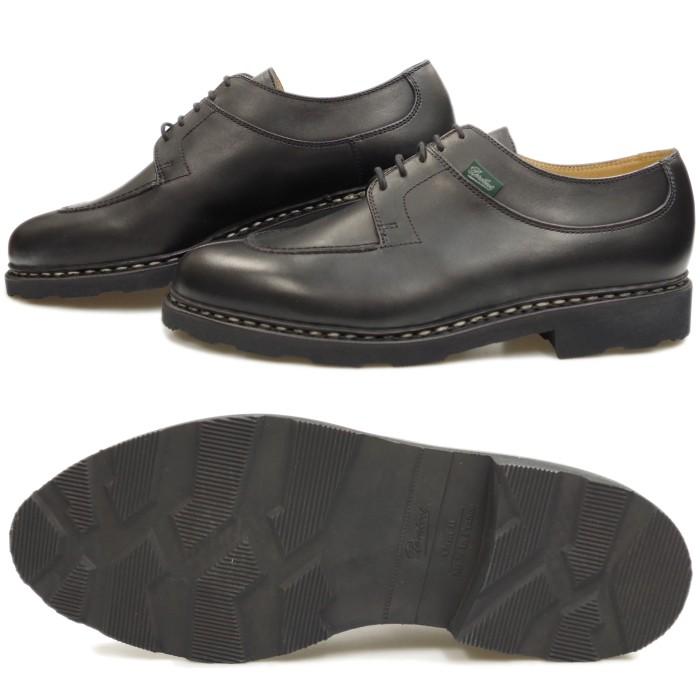 パラブーツ アヴィニョン PARABOOT AVIGNON 705109 ブラック TIROLEAN SHOES チロリアンシューズ メンズ ブーツ 防水 カジュアル レザー フランス製の画像