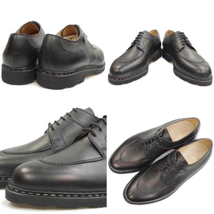パラブーツ アヴィニョン PARABOOT AVIGNON 705109 ブラック TIROLEAN SHOES チロリアンシューズ メンズ ブーツ 防水 カジュアル レザー フランス製の画像