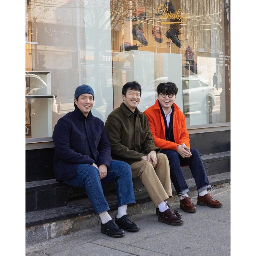 パラブーツ シャンボード PARABOOT CHAMBORD 710709 ブラック TIROLEAN SHOES チロリアンシューズ メンズ レザー ブーツ 防水 ビジネスシューズ 本革 フランス製の画像