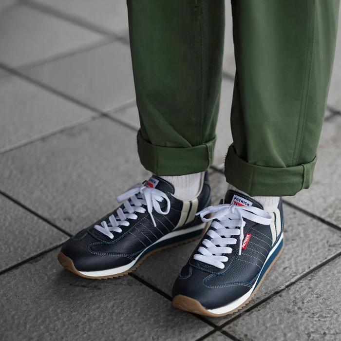 パトリック マラソン PATRICK MARATHON-L NVY メンズ スニーカー レディース レザースニーカー ローカット レザー 靴 日本製 国産 正規品 スポーツ ランニング |  | 09