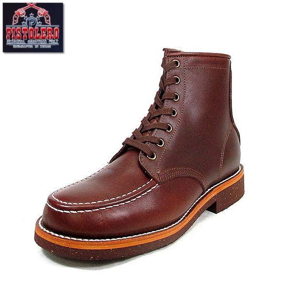 ピストレロ ブーツ PISTOLERO 6"MOC LACE UP BOOT 110-04 コードバン｜footmonkey