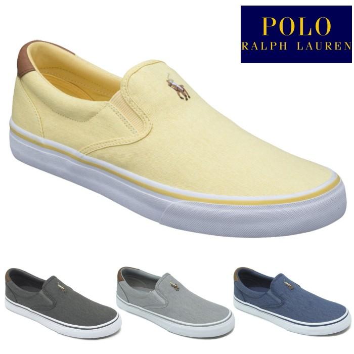 ポロ ラルフローレン スニーカー スリッポン POLO RALPH LAUREN THOMSON RC23 ローカット メンズ 正規品 ツイル｜footmonkey