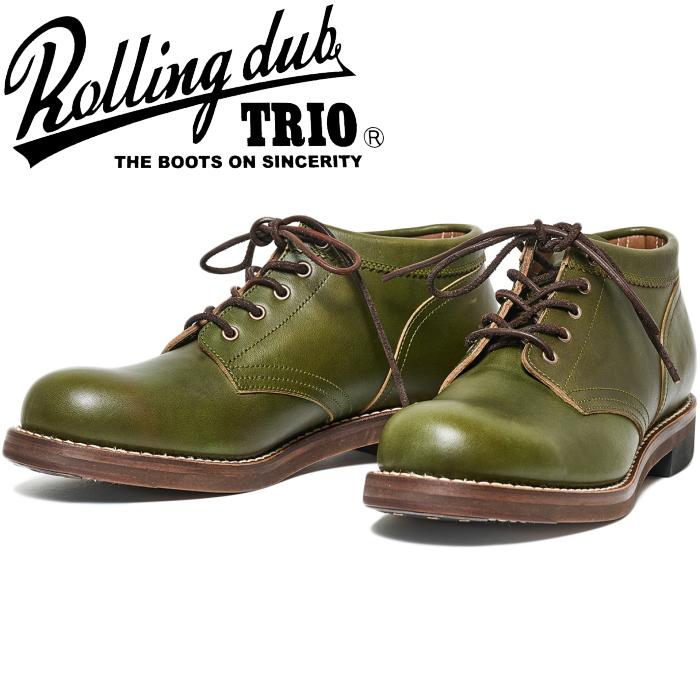 ROLLING DUB TRIO COUPEN HORSEHIDE GREEN ローリングダブトリオ