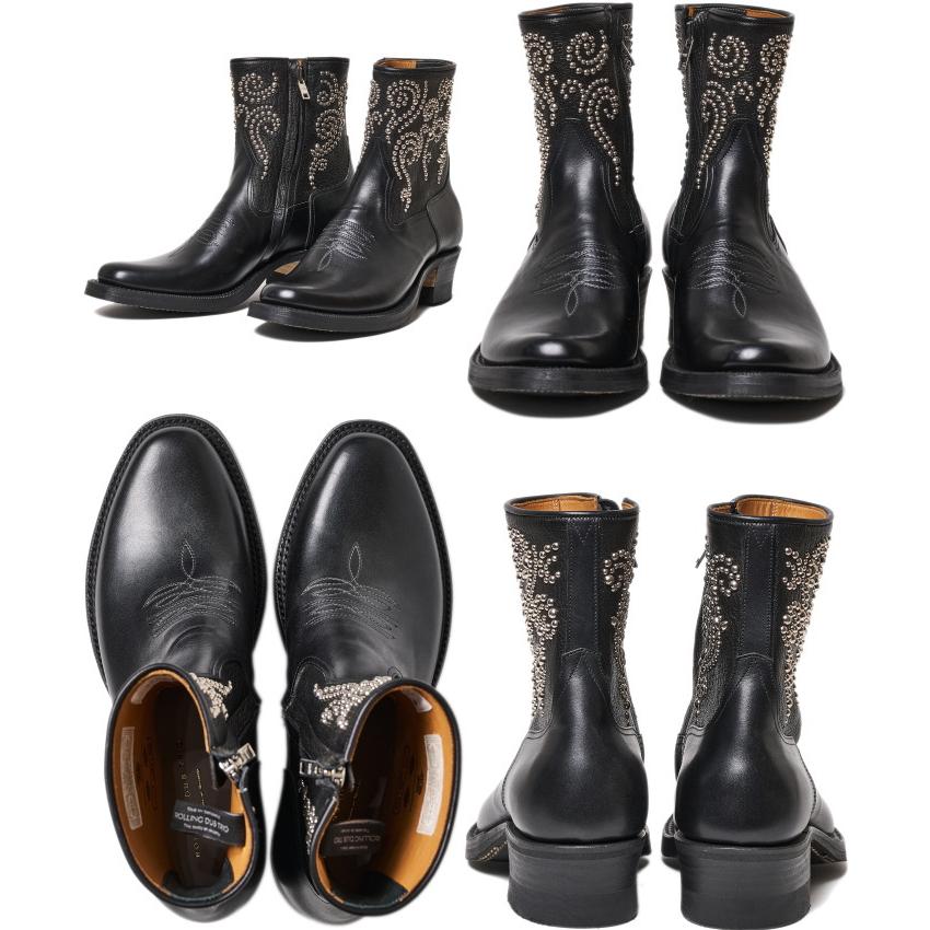 ROLLING DUB TRIO LORO ZIP BLACK STUDS BY METAL JACKET ローリング