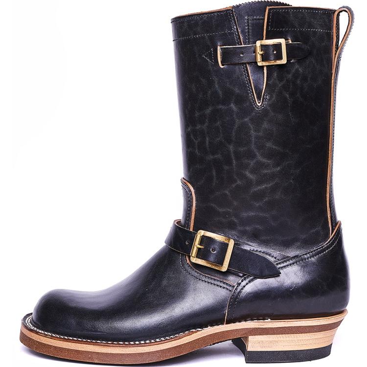 未使用 ローリングダブトリオ ルーツ エンジニア ブラック ホースバット 7h ローリングダブトリオ ルーツ エンジニアブーツ ブラック ホースバット