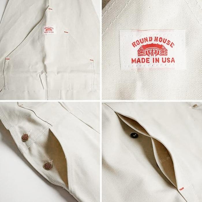 ラウンドハウス ナチュラル ドリル ペインター ビブ オーバーオールズ