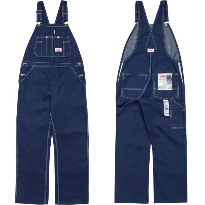 ラウンドハウス クラシック ブルー デニム ビブ オーバーオールズ