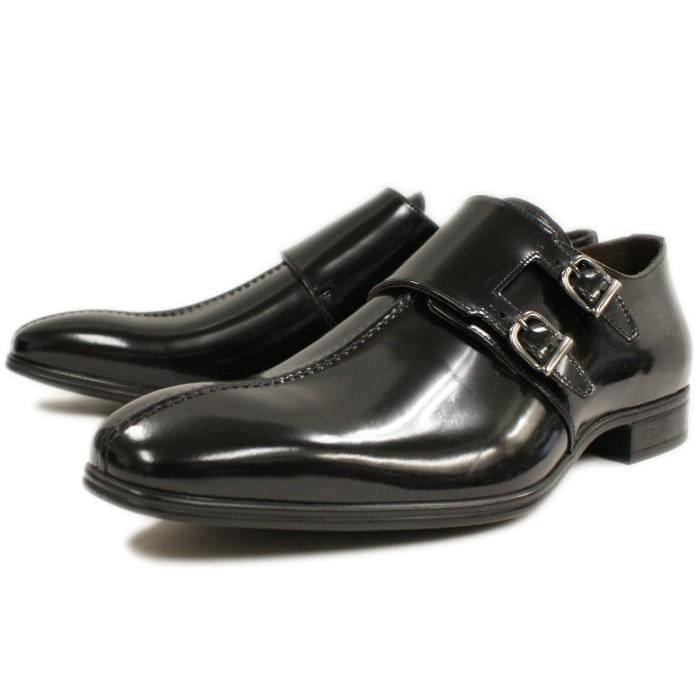 アントニオルフォ ANTONIO RUFO 3776 NERO ダブルモンク ストラップ 