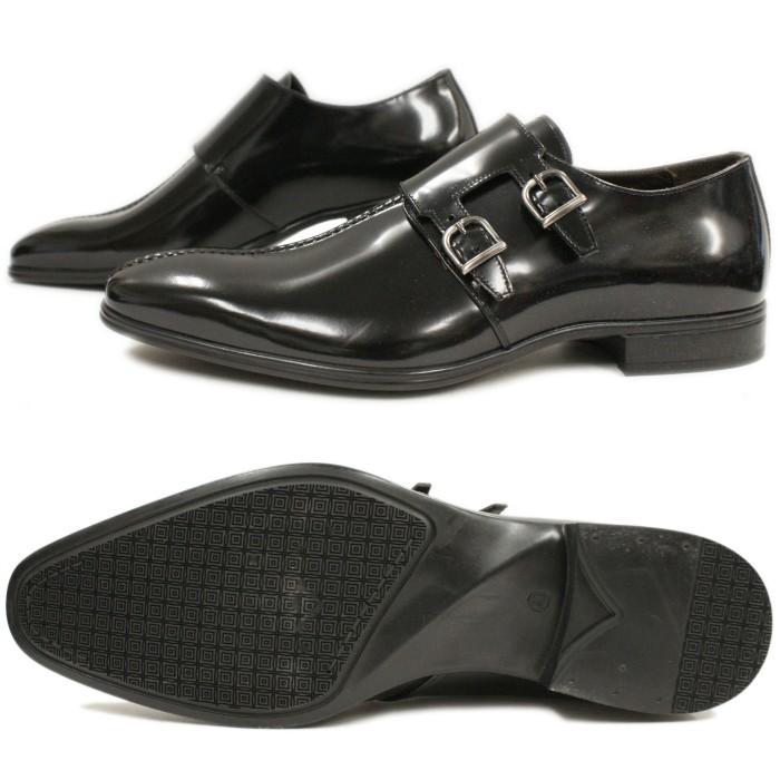 アントニオルフォ ANTONIO RUFO 3776 NERO ダブルモンク ストラップ 