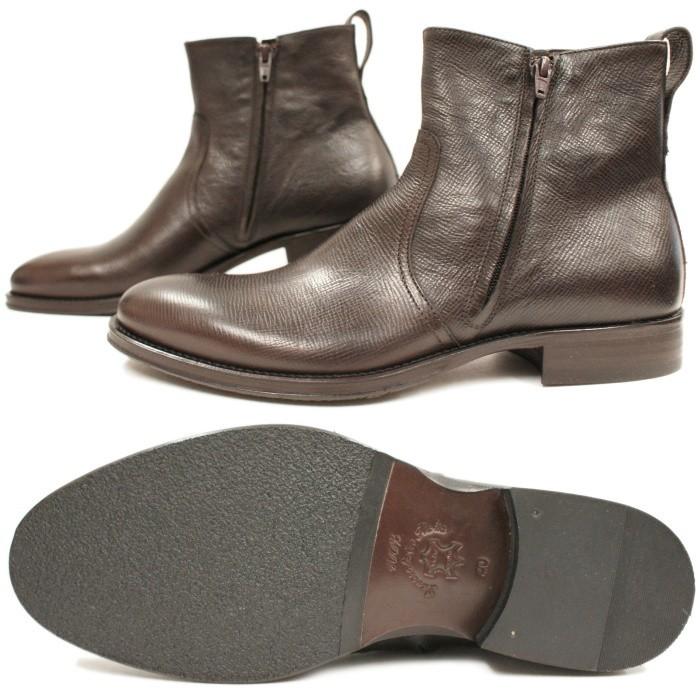 ○○アントニオルフォ ANTONIO RUFO 4237 CACAO サイドジップブーツ