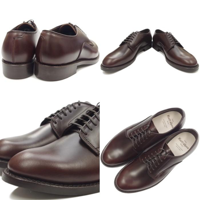 ラッドシューズ RUTT SHOES 6-EYE PLAIN TOE OXFORD 9042 ダークブラウン オックスフォード プレーントゥシューズ メンズ ビジネスシューズ 本革 日本製｜footmonkey｜03