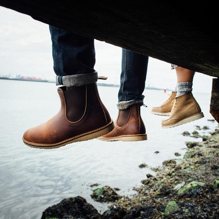 レッドウィング ウィークエンダー RED WING 3128 WEEKENDER CHELSEA Copper Rough & Tough カッパー ラフアンドタフ サイドゴアブーツ チェルシーブーツの画像