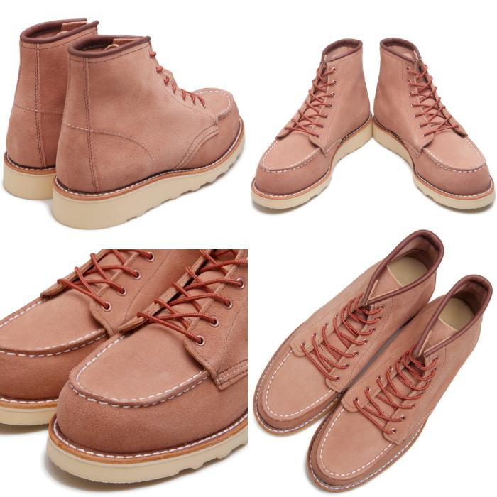 レッドウィング ブーツ レディース 本革 RED WING 3319 ［Dusty Rose "Abilene"］ 6" Classic Moc ダスティー ローズ アビレーン クラシック モックの画像