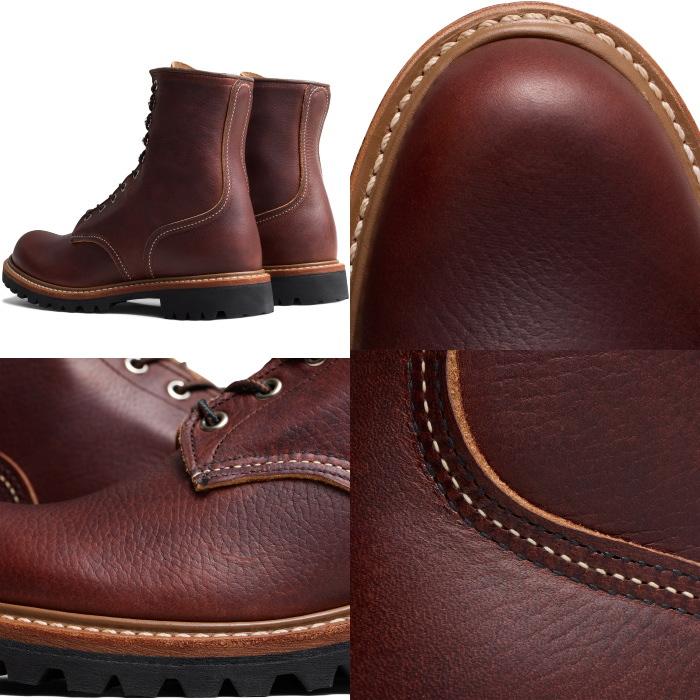 レッドウィング ロガーブーツ RED WING 4585 Briar Oil Slick 8-INCH LOGGER ブライアー オイルスリック ロガー ブーツ メンズ ワークブーツ レースアップブーツの画像