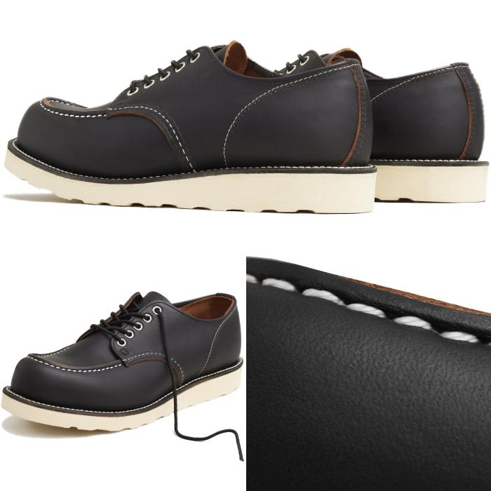 レッドウィング ワークオックスフォード 正規品 RED WING 8090 ［Black "Prairie"］ CLASSIC MOC OXFORD ブラック プレーリー クラシックモックの画像
