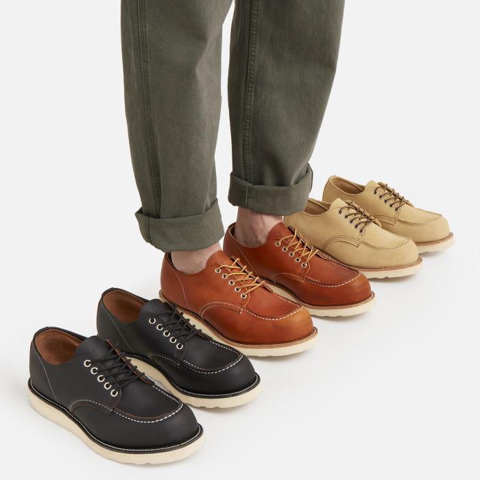 レッドウィング ワークオックスフォード 正規品 RED WING 8090 ［Black "Prairie"］ CLASSIC MOC OXFORD ブラック プレーリー クラシックモックの画像