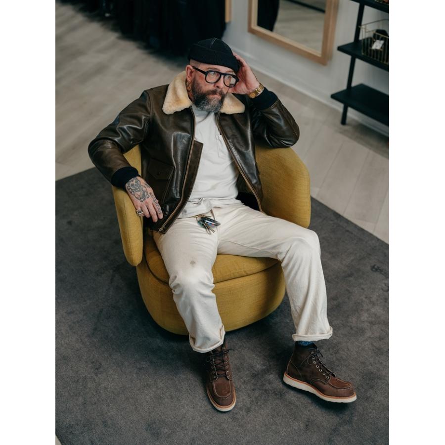 レッドウィング アイリッシュセッター RED WING 8836 Chocolate Muleskinner 6" CLASSIC MOC チョコレート ミュールスキナー クラシック モック ブーツ メンズの画像