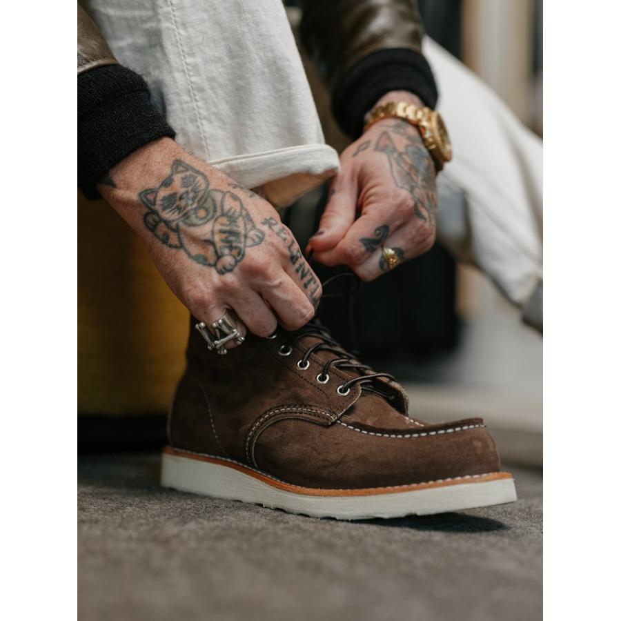 レッドウィング アイリッシュセッター RED WING 8836 Chocolate Muleskinner 6" CLASSIC MOC チョコレート ミュールスキナー クラシック モック ブーツ メンズの画像