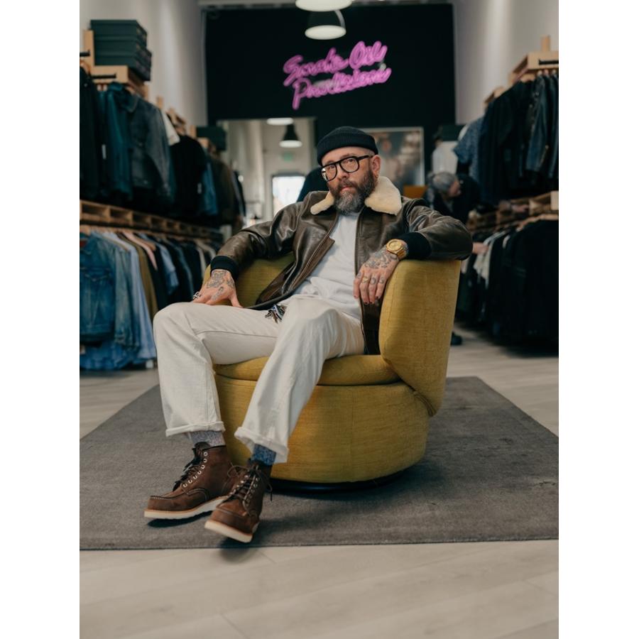 レッドウィング アイリッシュセッター RED WING 8836 Chocolate Muleskinner 6" CLASSIC MOC チョコレート ミュールスキナー クラシック モック ブーツ メンズの画像