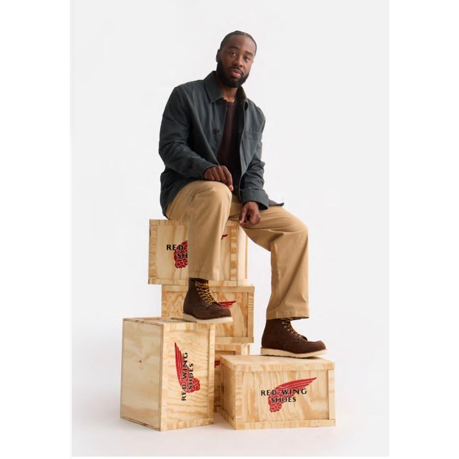 レッドウィング アイリッシュセッター RED WING 8836 Chocolate Muleskinner 6" CLASSIC MOC チョコレート ミュールスキナー クラシック モック ブーツ メンズの画像