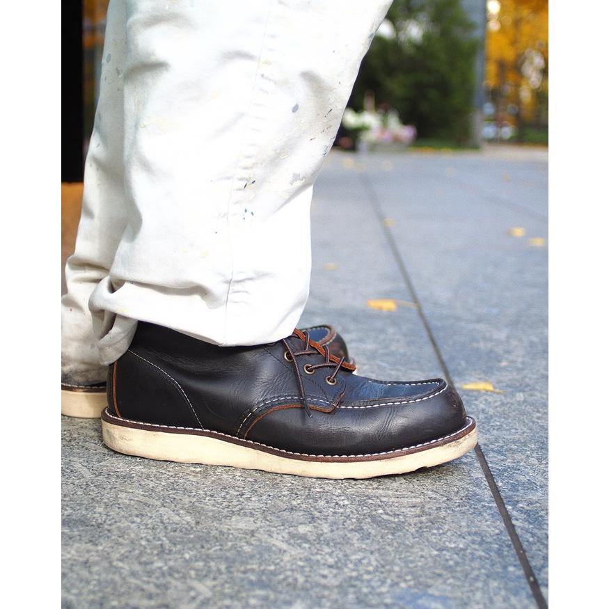 レッドウィング アイリッシュセッター RED WING 8849 Black Prairie 6" CLASSIC MOC ブラック プレーリー 茶芯 クラシック モック ブーツ メンズ 本革の画像