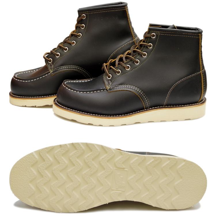 レッドウィング アイリッシュセッター RED WING 9874 ［Black "Klondike"］ IRISH SETTER 6" MOC  茶芯 メンズ 本革 レースアップブーツ レディース 正規品｜footmonkey｜03