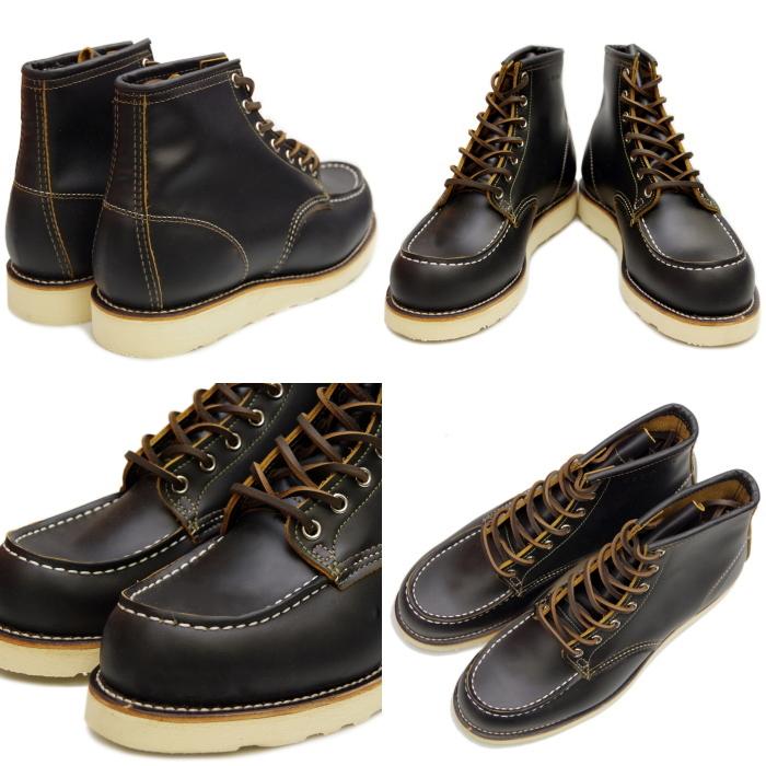 レッドウィング アイリッシュセッター RED WING 9874 ［Black "Klondike"］ IRISH SETTER 6" MOC  茶芯 メンズ 本革 レースアップブーツ レディース 正規品｜footmonkey｜04