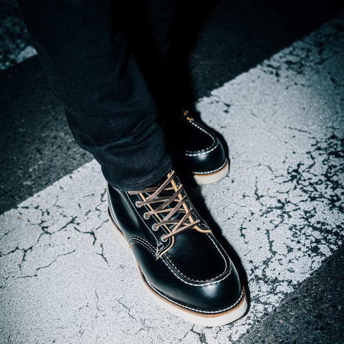 レッドウィング アイリッシュセッター RED WING 9874 ［Black "Klondike"］ IRISH SETTER 6" MOC  茶芯 メンズ 本革 レースアップブーツ レディース 正規品｜footmonkey｜08