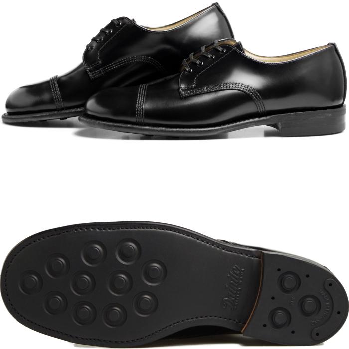 サンダース 2545B SANDERS B.G.S. DERBY SHOE ブラック ストレートチップシューズ ダービーシューズ ビジネスシューズ メンズ 本革 レザー キャップトゥの画像