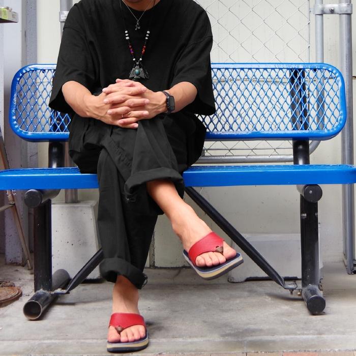 サンダルマン ビーチワイド THE SANDALMAN BEACH WIDE ビーチサンダル サンダル メンズ レザー スリッポン レザーサンダル アウトドア LEATHER SANDALの画像
